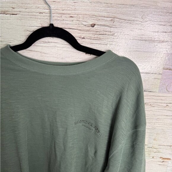 Scotch & Soda Amsterdams Men's Crewneck Pullover long sleeve top green xl - Picture 3 of 6